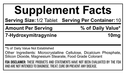 20mg 7-Hydroxy Tablets, 5 Ct Pouch